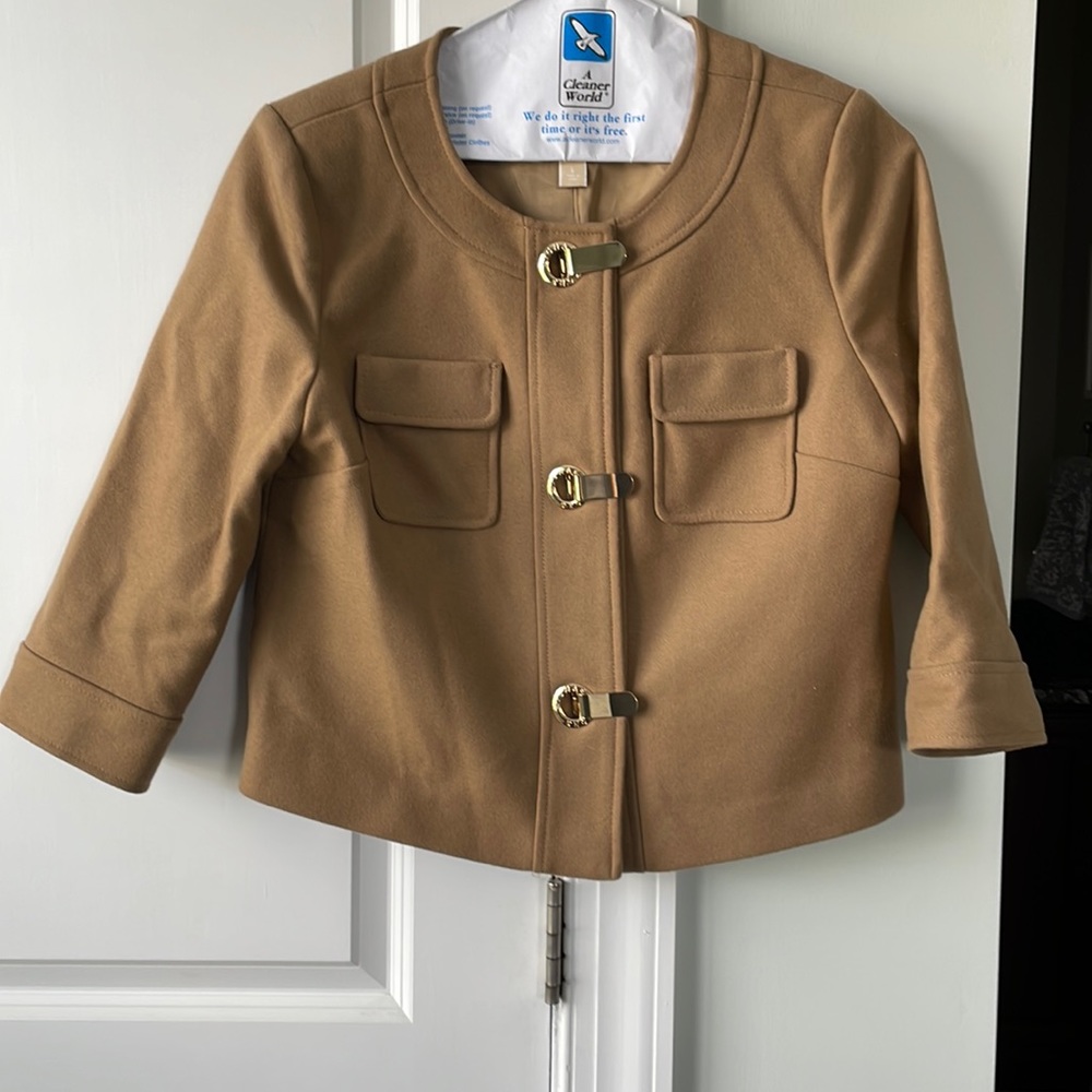 Michael Kors Wool Camel Blazer Size Large